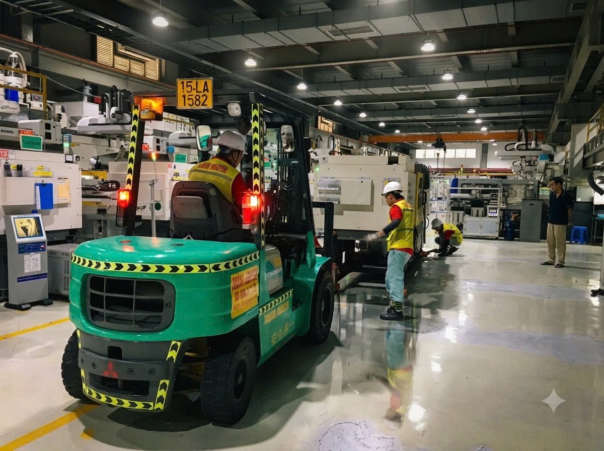 Xe Boom Lift cần gập JLG vươn cao thi công mái xưởng tại KCN Lễ Môn Thanh Hóa 1 Xe Boom Lift cần gập JLG vươn cao thi công mái xưởng tại KCN Lễ Môn Thanh Hóa 1
