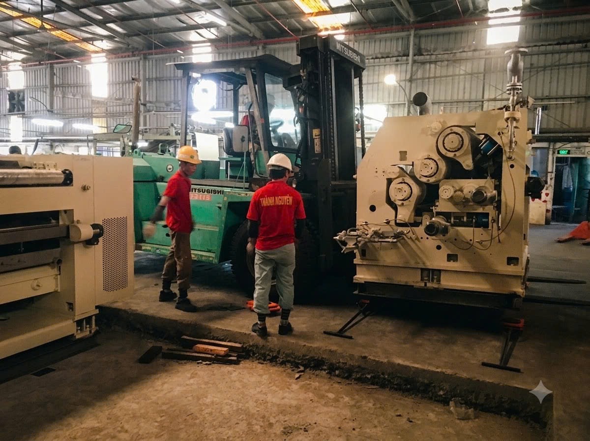 Rút ruột container bằng xe nâng hàng chuyên dụng tại KCN Hoàng Long Thanh Hóa 1 Rút ruột container bằng xe nâng hàng chuyên dụng tại KCN Hoàng Long Thanh Hóa 1