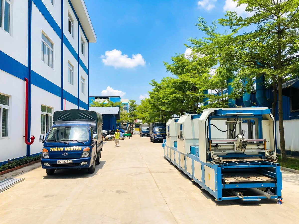 Điều phối kỹ thuật trung chuyển máy qua cửa cuốn nhà xưởng Bỉm Sơn Thanh Hóa - ASIA-APPOLO Điều phối kỹ thuật trung chuyển máy qua cửa cuốn nhà xưởng Bỉm Sơn Thanh Hóa - ASIA-APPOLO