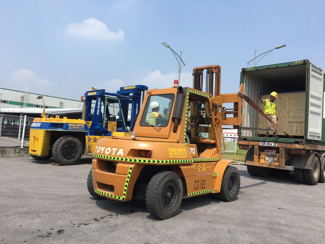 ASIA-APPOLO cân chỉnh thăng bằng bệ móng máy bằng ni-vô điện tử tại KCN Bỉm Sơn Thanh Hóa 1